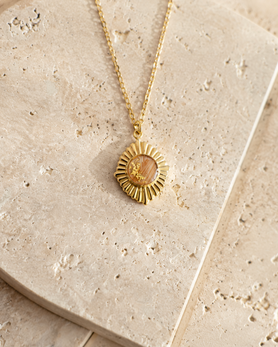 Kette "Liva" Sonne/Raute