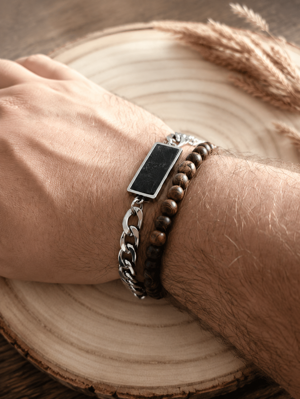 Armband massiv 8mm breit