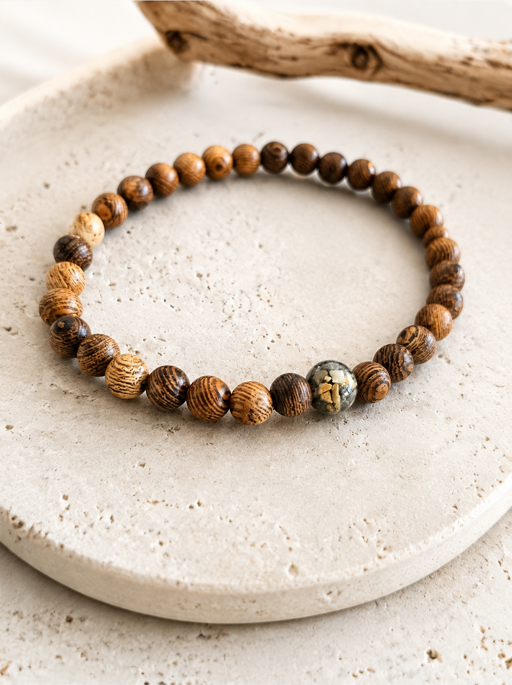 Armband Holzperle