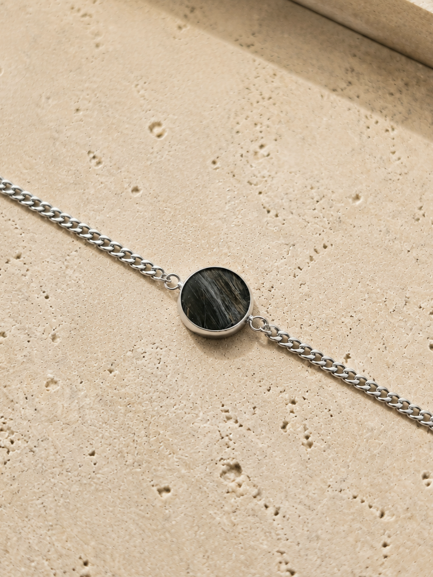 Armband 3mm breit - Schmuck aus Tierasche/Tierfell/Kinderhaar